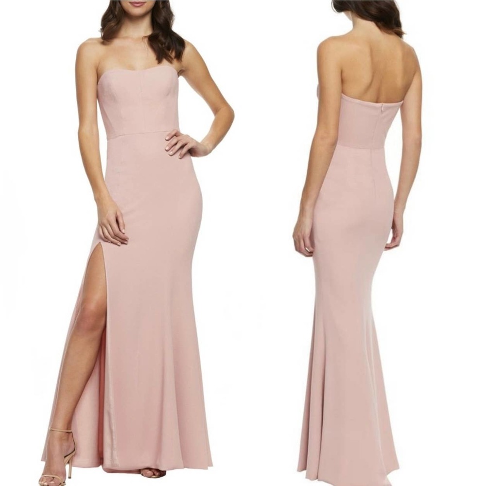 NEW‎ Dress The Population Ellen Pink Strapless Gown